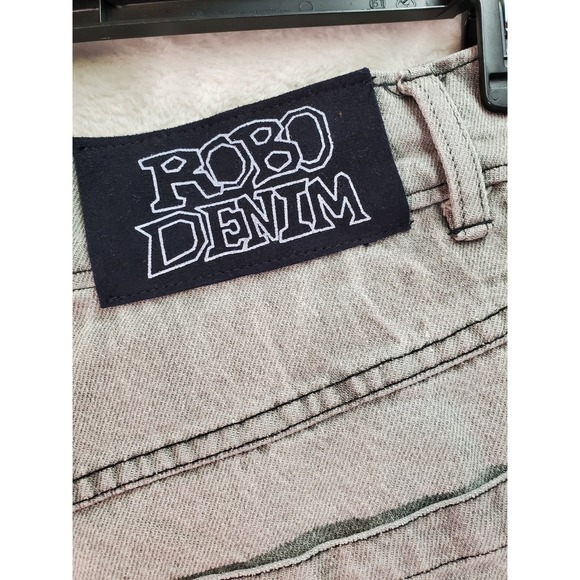 DIGITS 238 Shorts Mens Size 28 Gray Robo Denim 5-Pockets Design Flat Front‎ Logo - Picture 3 of 9